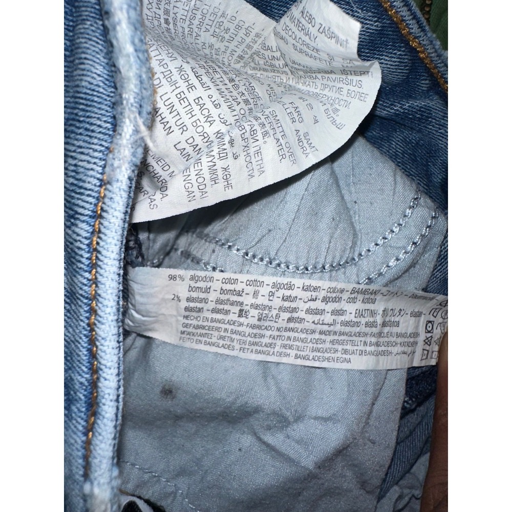 Zara Womens Sz US 2 EUR 34 Jeans Distressed Blue Medium Wash Denim‎ Mid Rise - Picture 10 of 10